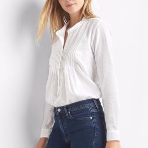 GAP Swiss Dot Pintuck Shirt